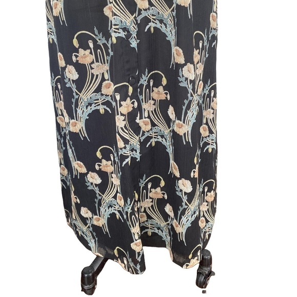 Nanushka Floral Maxi Dress Size Small Button Down Long Sleeve NWT Net-a-Porter - Picture 6 of 10